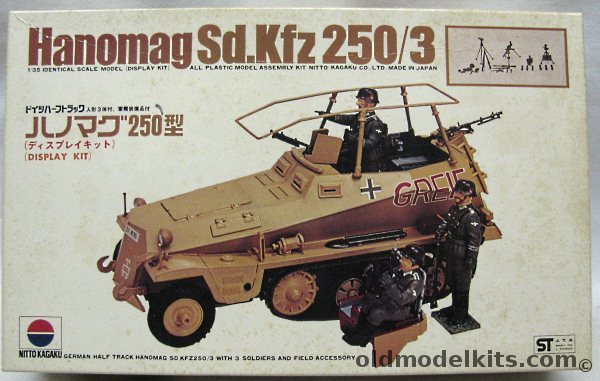 Nitto 1/35 Hanomag Sd.Kfz 250/3 - German Half Track, 421-600 plastic model kit